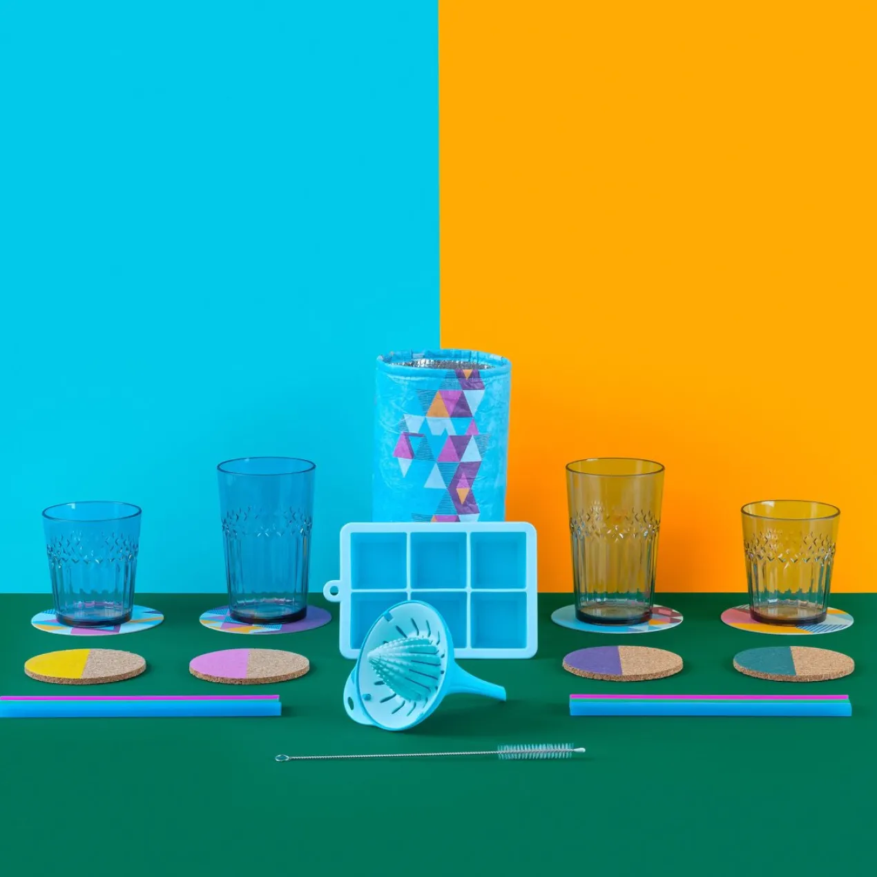 Bierdeckel mit 4 Designs Urban Oasis, 20 Stück