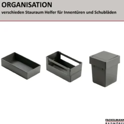 Box 22,6x10,5x13 cm, Kunststoff, Anthrazit