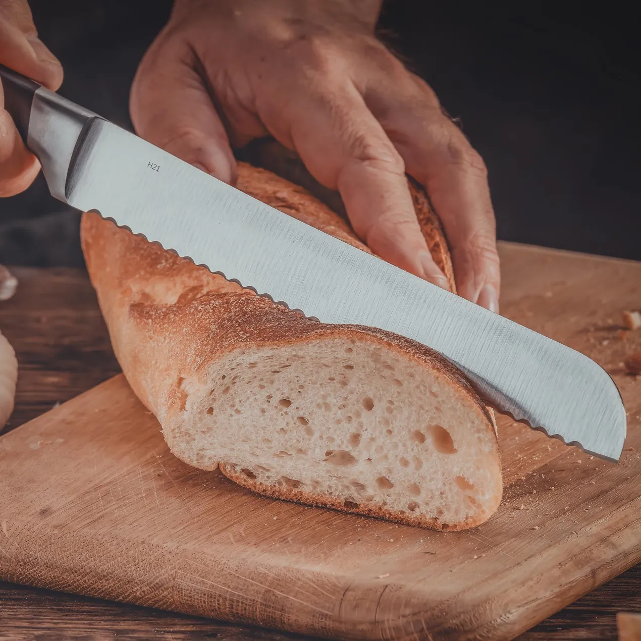 Brotmesser Trinity, 20cm Edelstahl-Klinge
