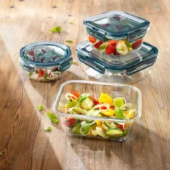 Frischhaltebox flach Evolution, 750 ml, Glas