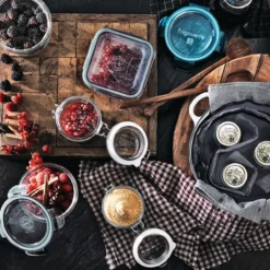 Frischhaltebox flach Evolution, 750 ml, Glas