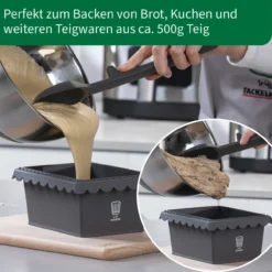 Kastenform für Heißluftfritteuse, 17×13×7,5cm, 500g Füllmenge