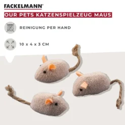 Katzenspielzeug Our Pets Maus, 3-teilig