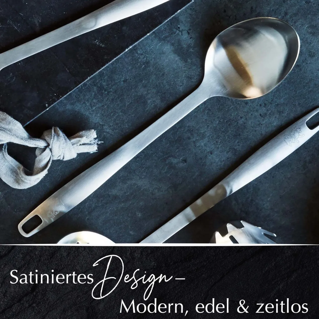 Küchenhelfer-Set Satin, 5-teilig, Edelstahl