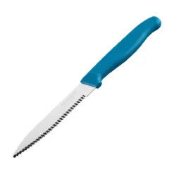 Küchenmesser gezahnt Elemental, 10cm Klinge, blau