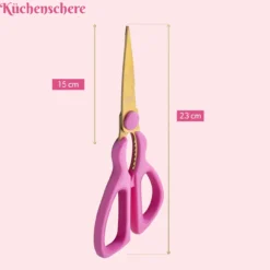 Küchenschere pink und gold