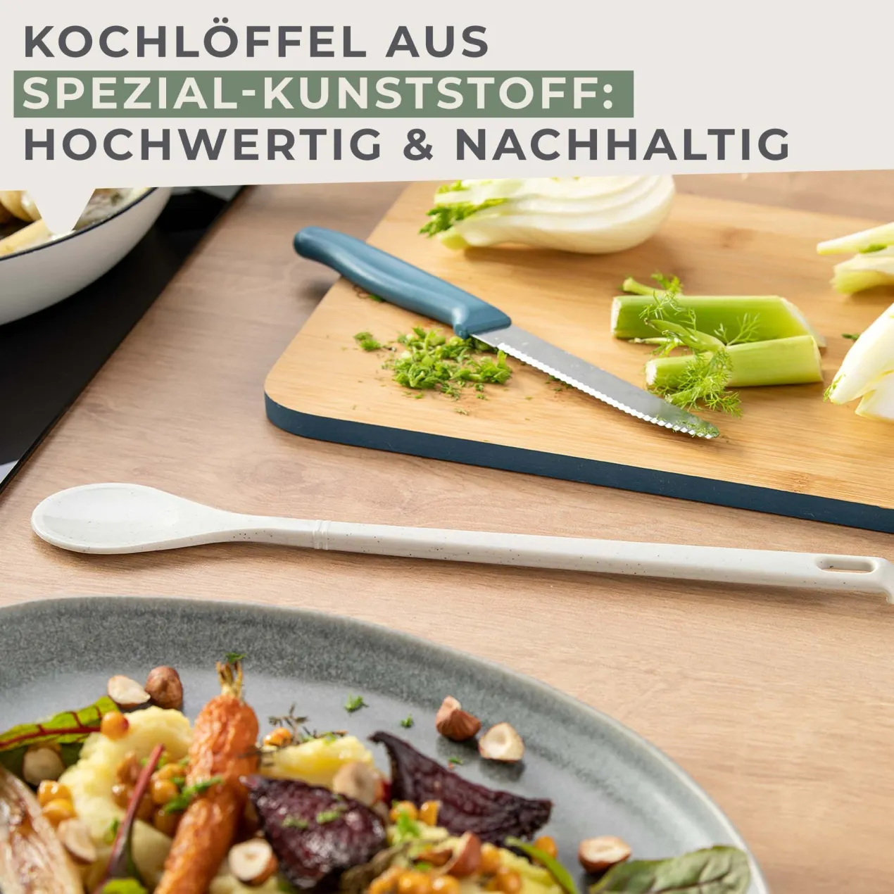 Kochlöffel Balance, grau