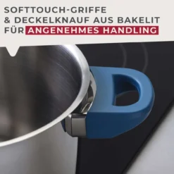 Kochtopf mit Deckel Essential, Ø16cm, blau