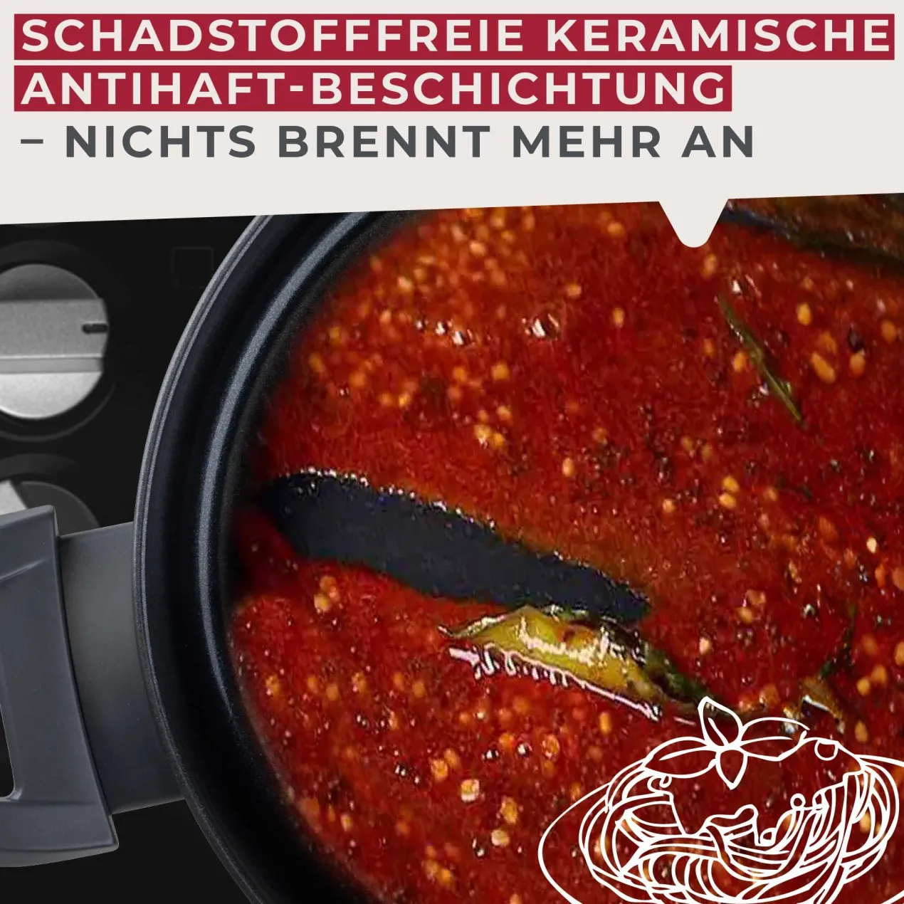 Kochtopf mit Deckel Statement, antihaft, Ø20cm – 20% Rabatt mit Code: COOK20