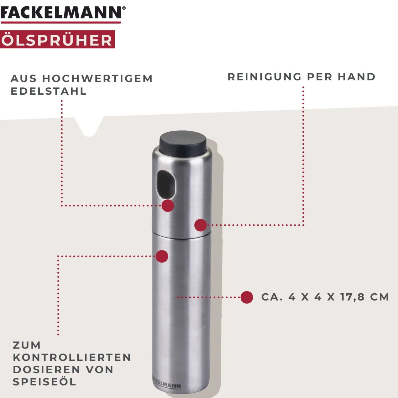 Ölsprüher, Edelstahl, 100ml
