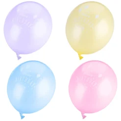 Luftballons Party, 8 Stk, Pastelltöne
