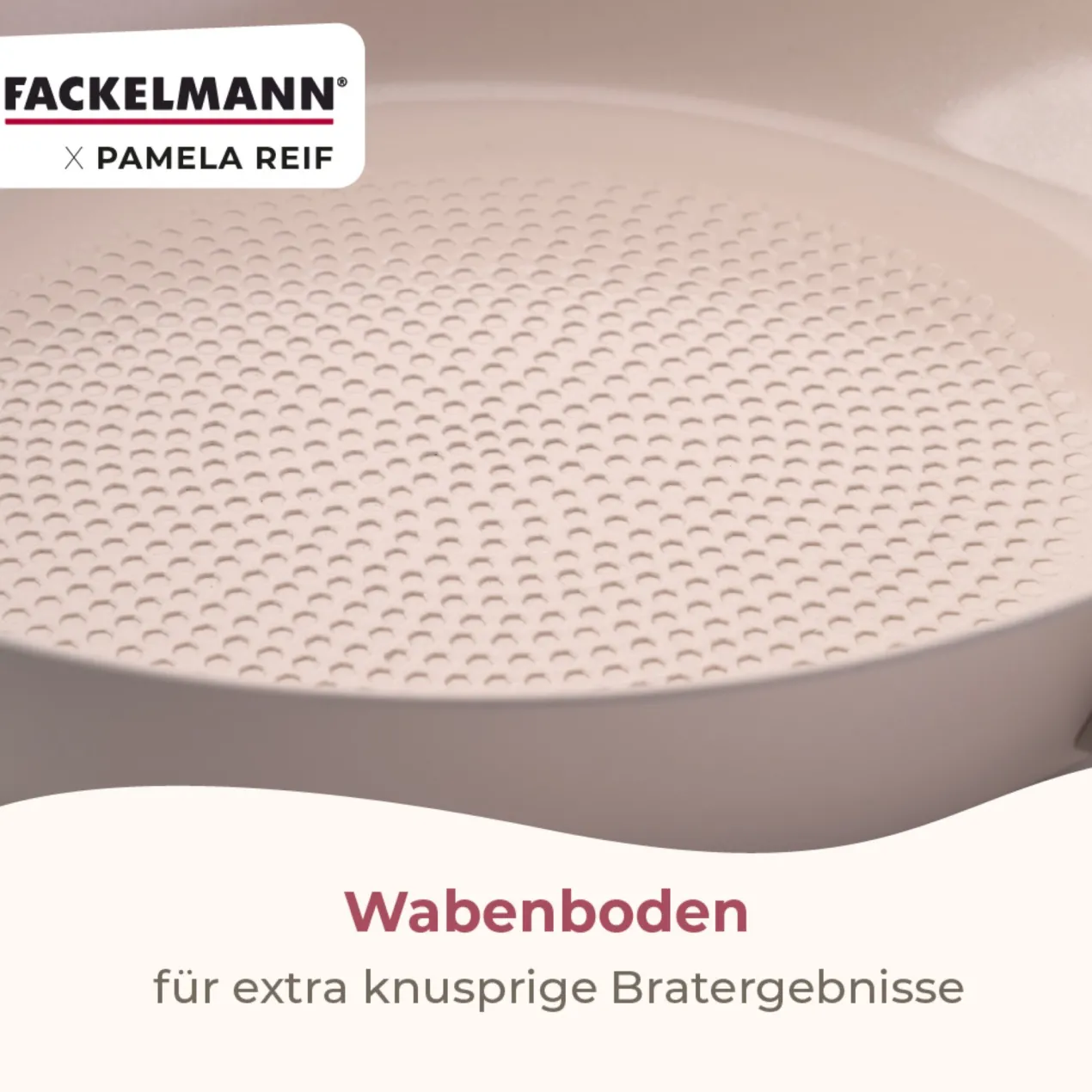 Pamela Reif Bratpfanne Ø24cm, Keramik, Wabenboden