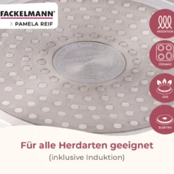Pamela Reif Bratpfannen-Set Signature, Keramik, Gold-Griff, Ø20+24+28cm – 20% Rabatt mit Code: COOK20