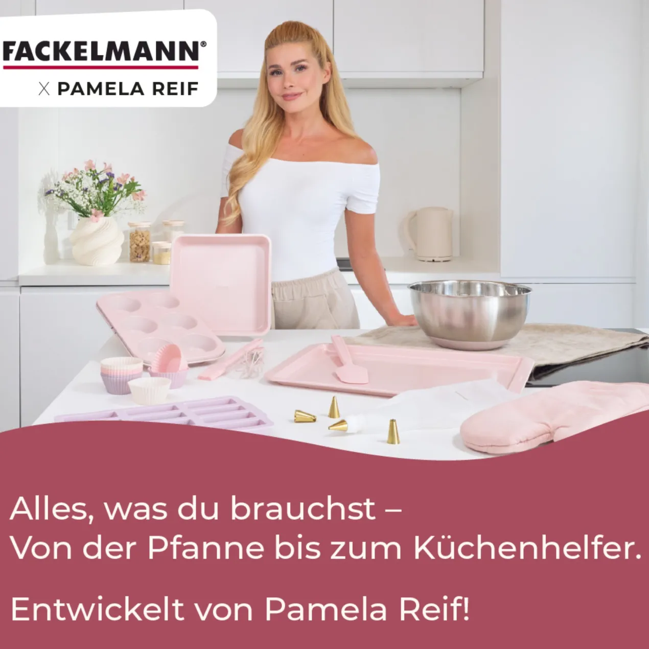 Pamela Reif Schneebesen Rosa, Silikon