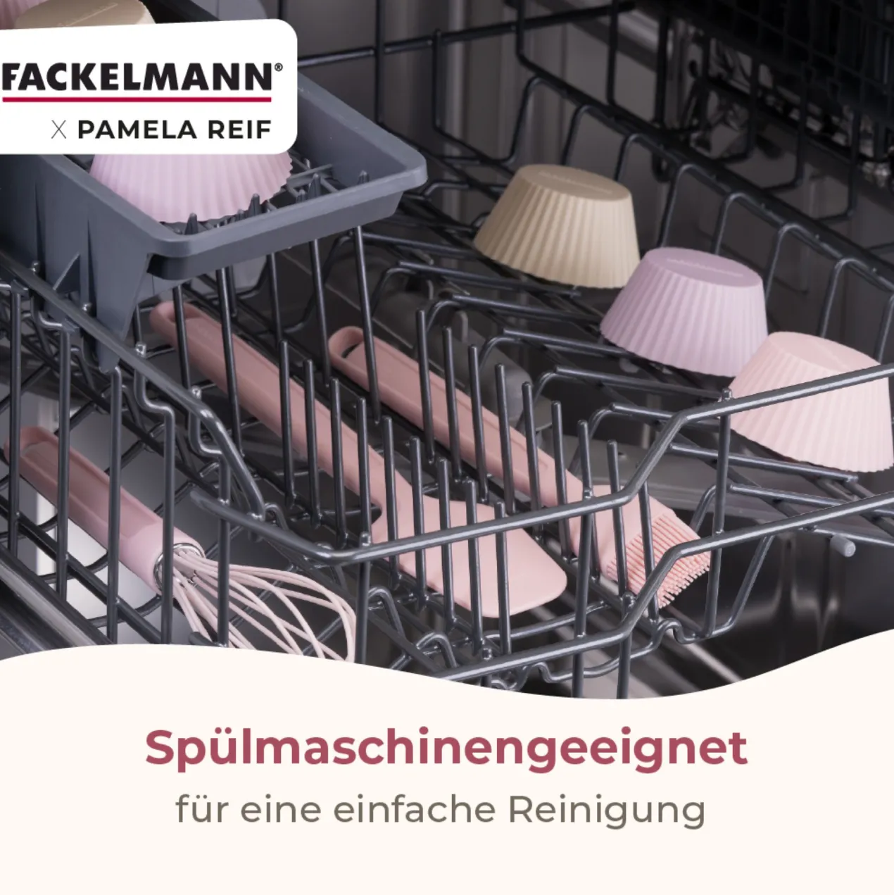 Pamela Reif Schneebesen Rosa, Silikon