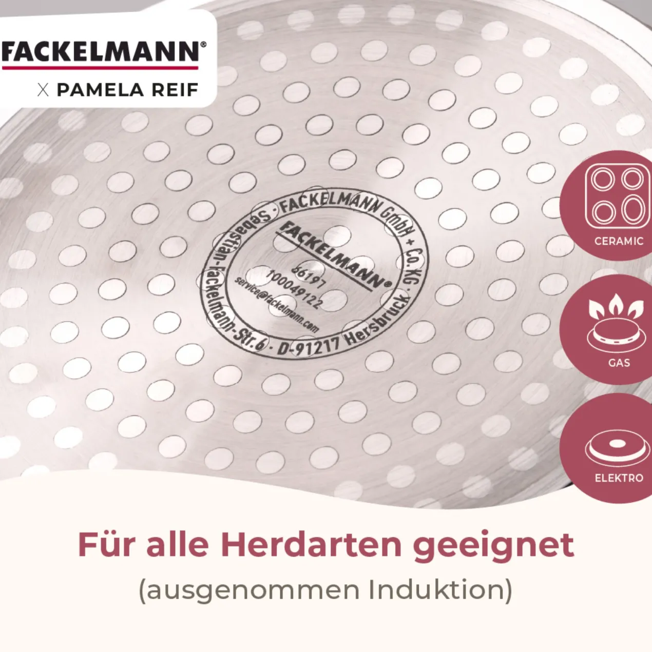 Pamela Reif Stielkasserolle mit Deckel Signature, Ø16cm – 20% Rabatt mit Code: COOK20