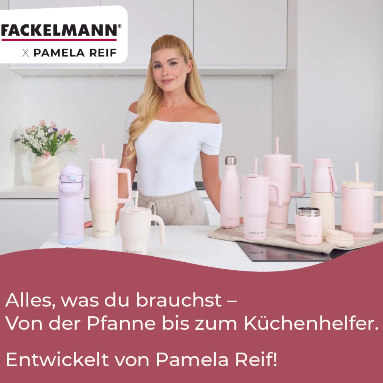 Pamela Reif Thermotrinkbecher Rosa, 720ml
