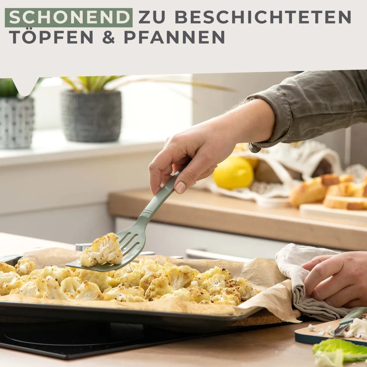 Pfannenwender mit Schlitzen Balance, grün
