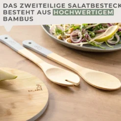 Salatbesteck Balance, Bambus, 2-teilig