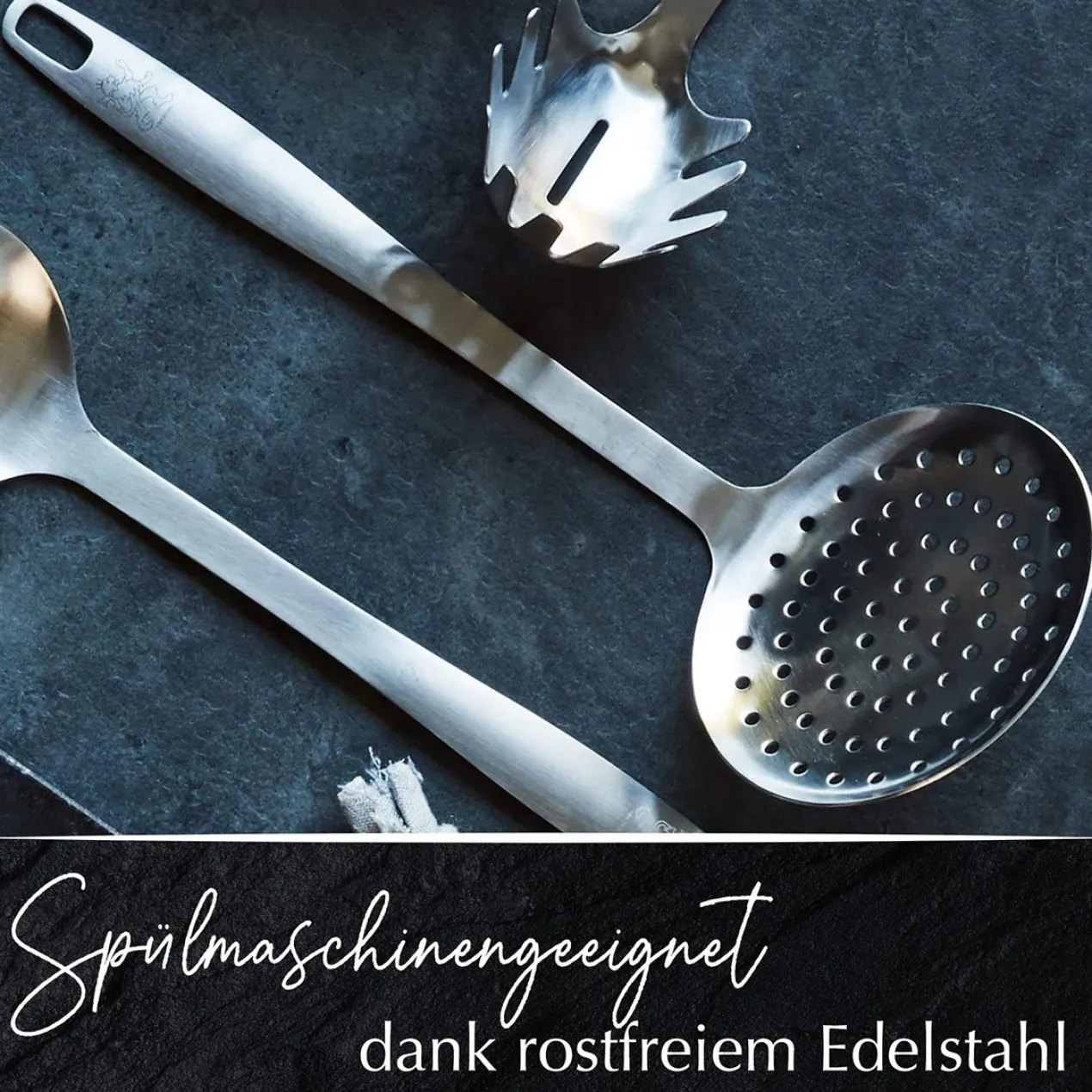 Schaumlöffel Satin, 32cm, Edelstahl