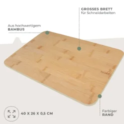 Schneidebrett Balance, 40x26cm, Bambus