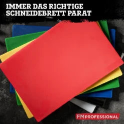 Schneidebrett HACCP für gekochtes Fleisch, 45x30cm, schwarz