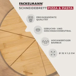 Schneidebrett mit Stückeinteilung, Ø32cm, FAIR
