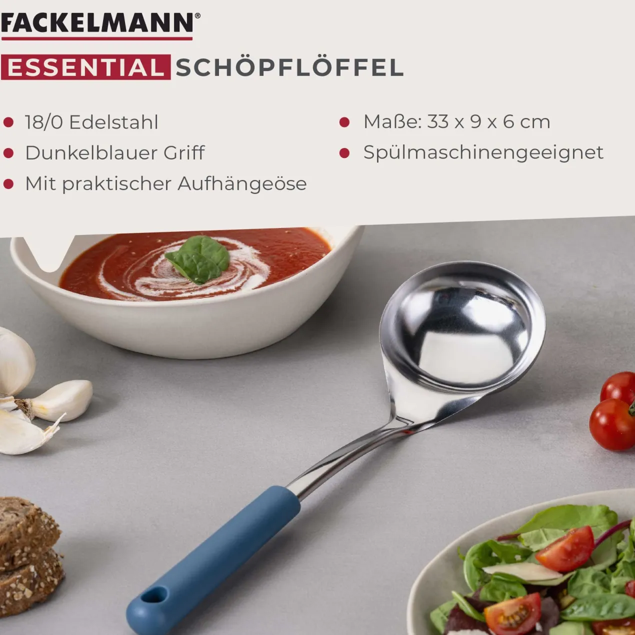 Schöpflöffel Essential, blau