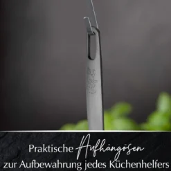 Schöpflöffel Satin, schwarz, Edelstahl