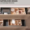 Schubkastenbox 26x7x32,1 cm, Buchenholz