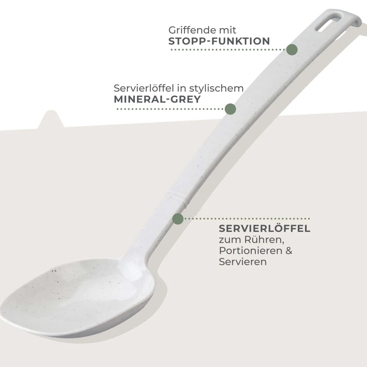 Servierlöffel Balance, grau