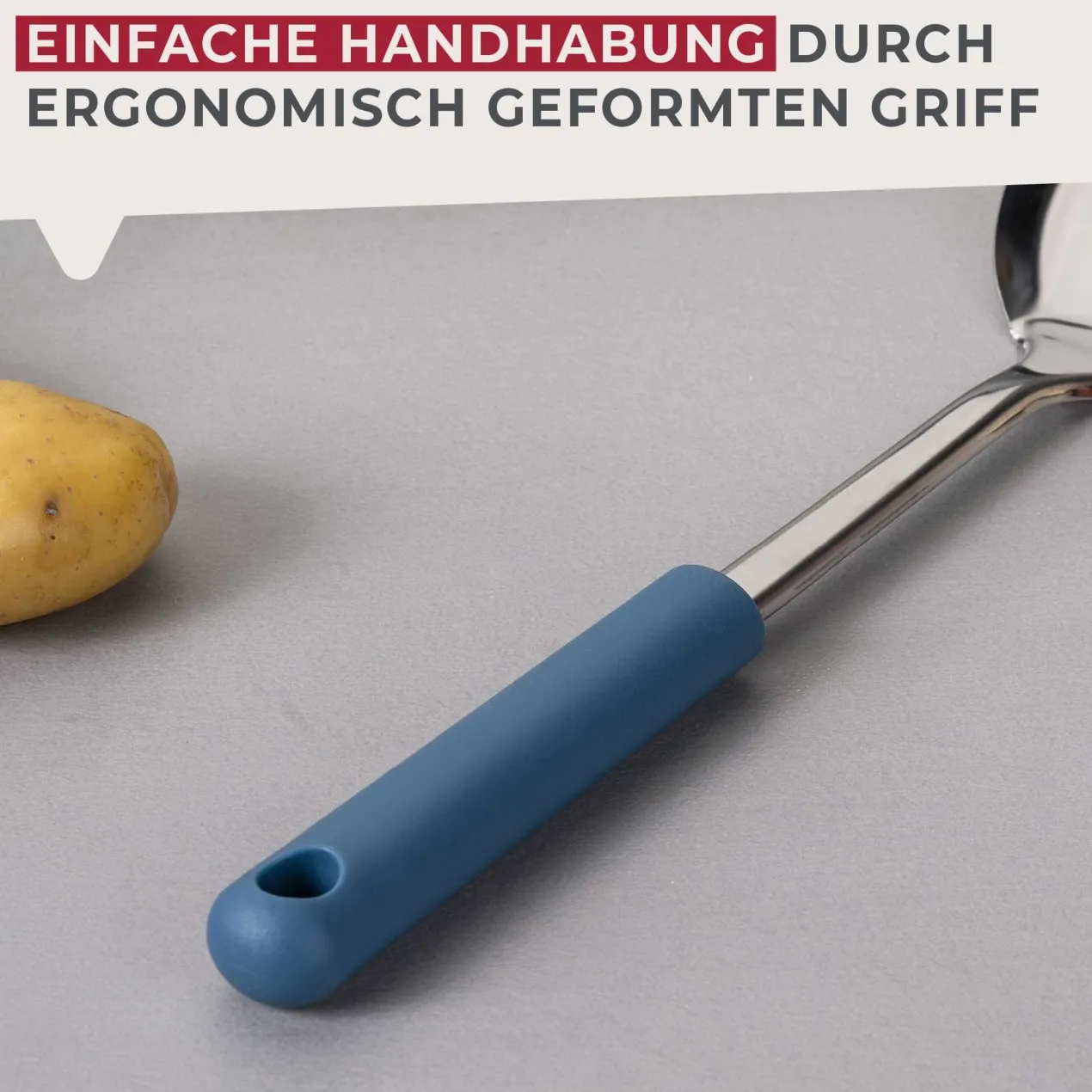 Servierlöffel Essential, blau