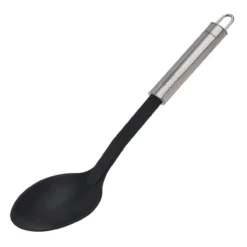 Servierlöffel Ovalgriff, 31cm, schwarz