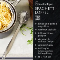 Spaghettilöffel Satin, 31cm, Edelstahl