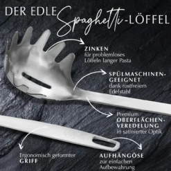 Spaghettilöffel Satin, 31cm, Edelstahl
