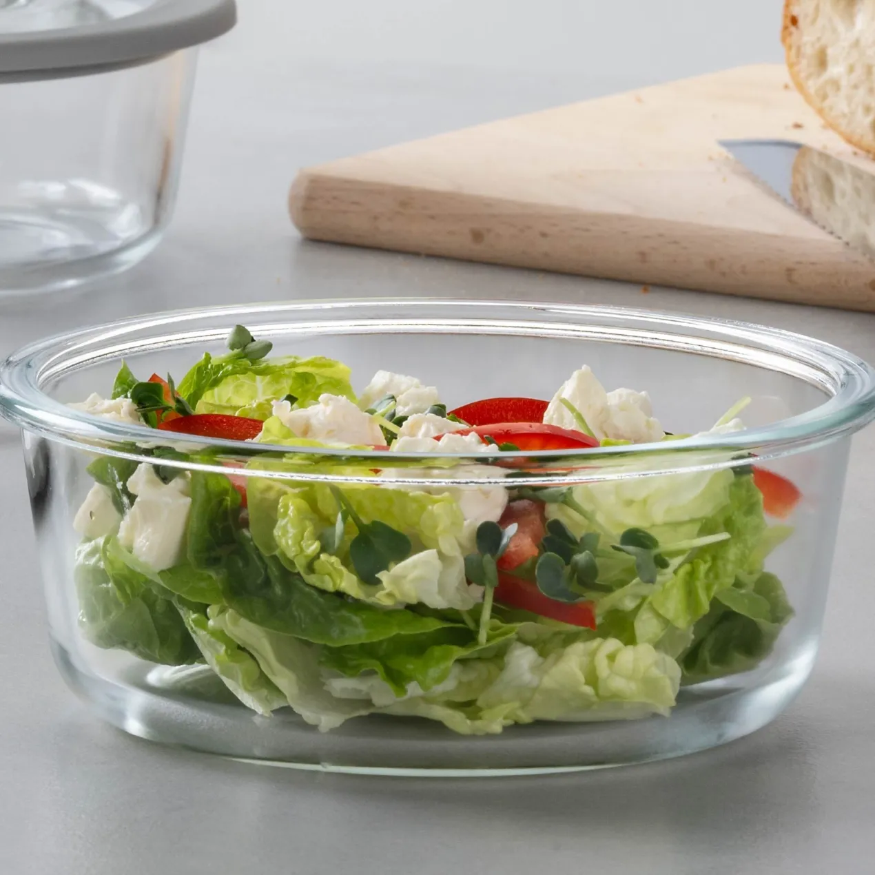 Vorratsdose Glas, rund, 600ml